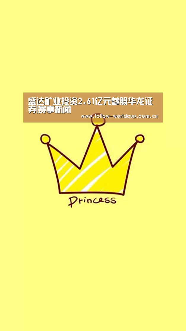 盛达矿业投资2.61亿元参股华龙证券|赛事新闻(图2) 实时比分